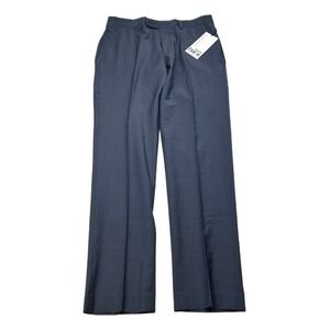 Bar III Slim Fit Dress Pants Mens 32x32 Blue 4-Way Stretch‎ Wool NEW
